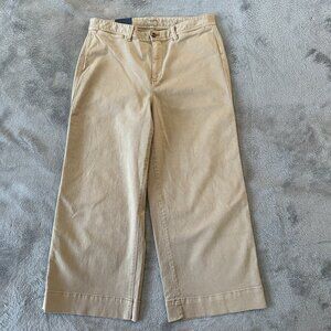 NWT Gap High Rise Wide Leg Crop Khaki Jeans Women's size 14